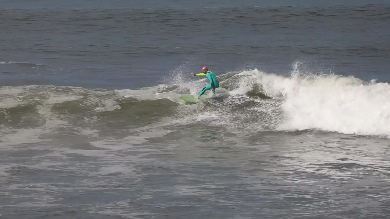 Eddie Henry surfing during an individual surf performance coaching session